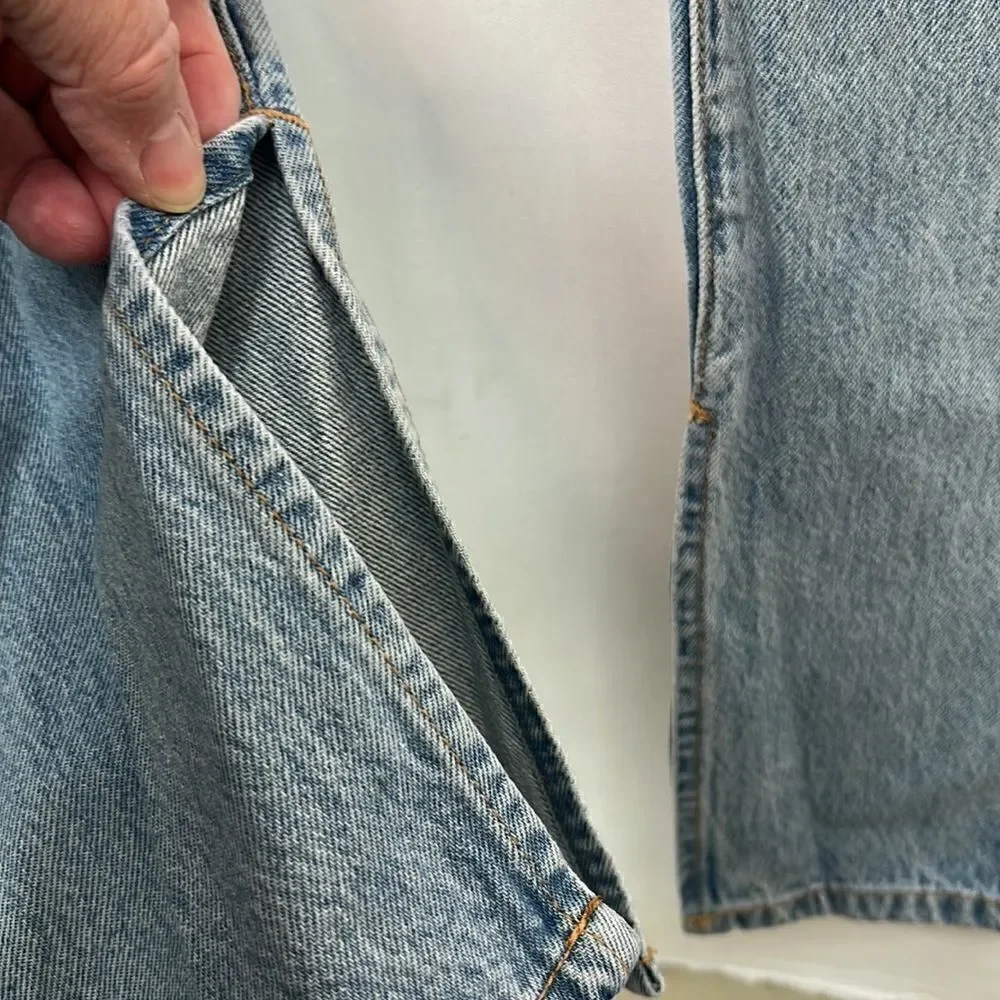 Blank NYC the Cooper long Slim Straight leg button fly jeans size 25 NWT